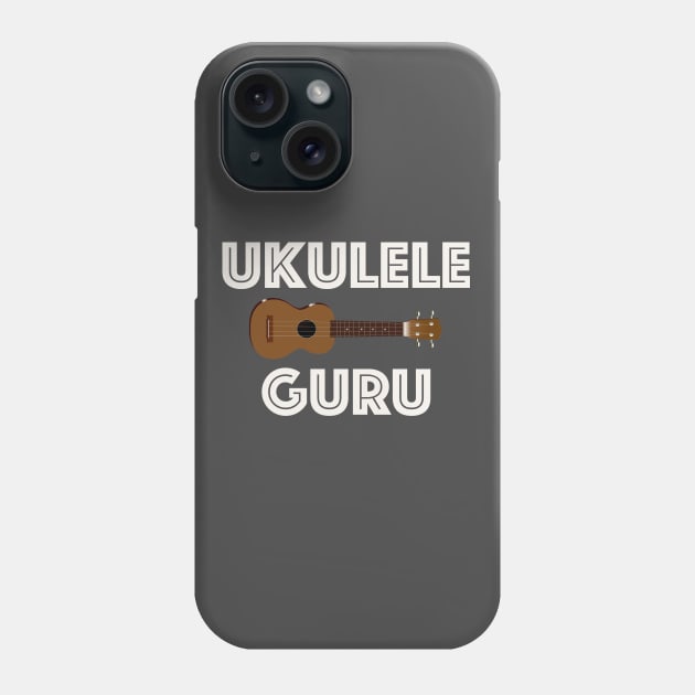 Mahalo and Aloha Hawaiian Acoustic Uke Ukulele Guru Phone Case by natureguided