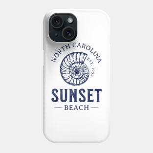 Sunset Beach, NC Summertime Vacationing Seashell Phone Case