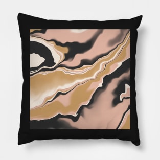 Marbled brushstrokes digital 108 Pillow