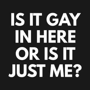 Is It Gay In Here Or Is It Just Me? T-Shirt