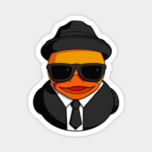 Blues Brother Rubber Duck Magnet