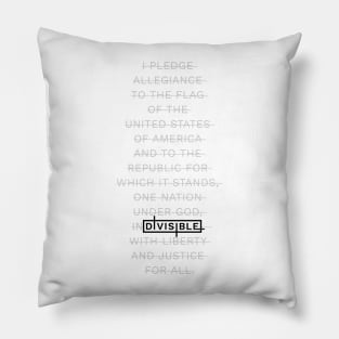 Pledge of Allegiance Logo - Black Pillow