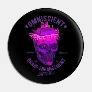 Omniscient Cyberpunk Skull Pin