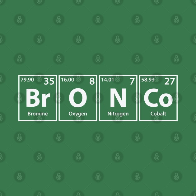 Bronco (Br-O-N-Co) Periodic Elements Spelling by cerebrands