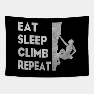 Climber - Eat Sleep Climb Repeat Tapestry