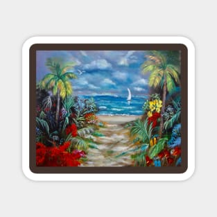 Path to the Beach 1 Magnet