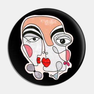 One couple, many faces Pin