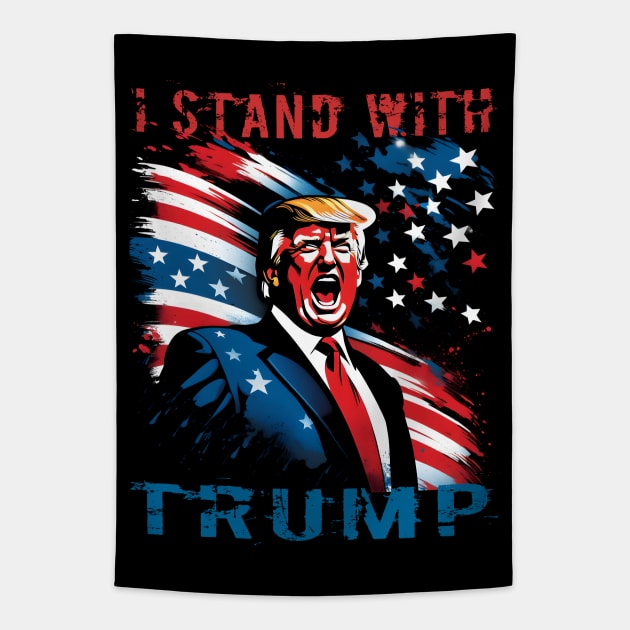 I Stand With Trump Tapestry by Genbu