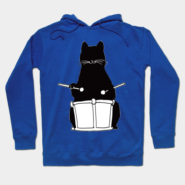 Black Cat Snare Drums Emoji Funny Drumming Gift Drum Cat
