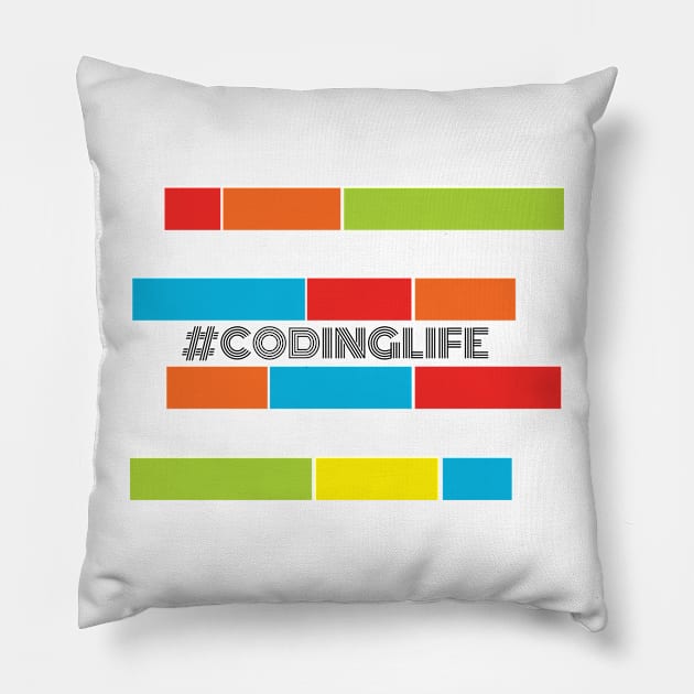 Coding Life Pillow by Faeblehoarder