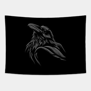 dark crows head Tapestry