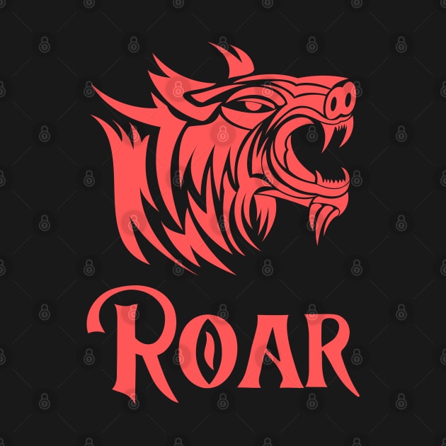 Lion Roar Art Tattoo by Abeer Ahmad