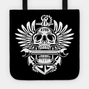 Naval Aviation A799 Skull with Wings, Wrench, and Anchor Tote