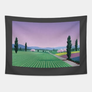 hiroshi nagai - farm Tapestry