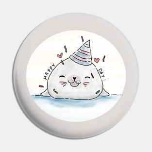 Happy Party Seal Pin