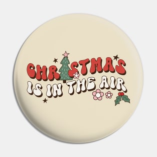 Retro Funny 70s Groovy Christmas Pin