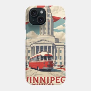 Winnipeg Vintage Retro Travel Tourism Phone Case