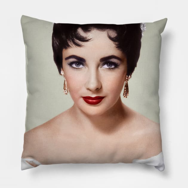 Elizabeth Taylor Pillow by KOTFILMS