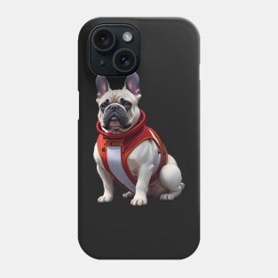 Sassy Frenchie in Red Turtleneck Phone Case