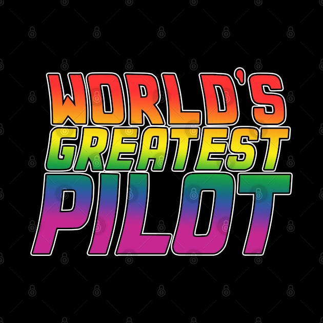 Pilot job gifts design. Perfect present for mom dad friend him or her. Lgbt rainbow color by SerenityByAlex