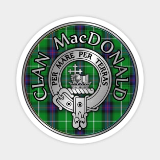 Clan MacDonald Crest & Tartan Magnet