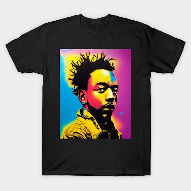 King Kunta Kendrick Street Art Style - Kendrick Lamar - T-Shirt