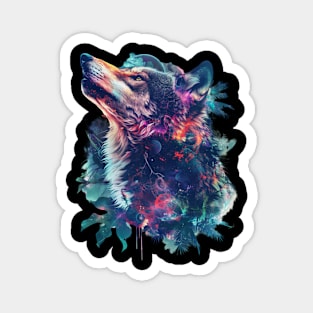 Wolf Echoing Elegance Magnet