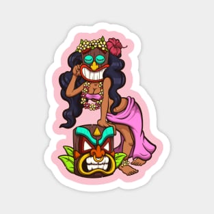 Tiki Woman Magnet