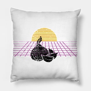 Garlic Lover Vintage 80s Style Pillow