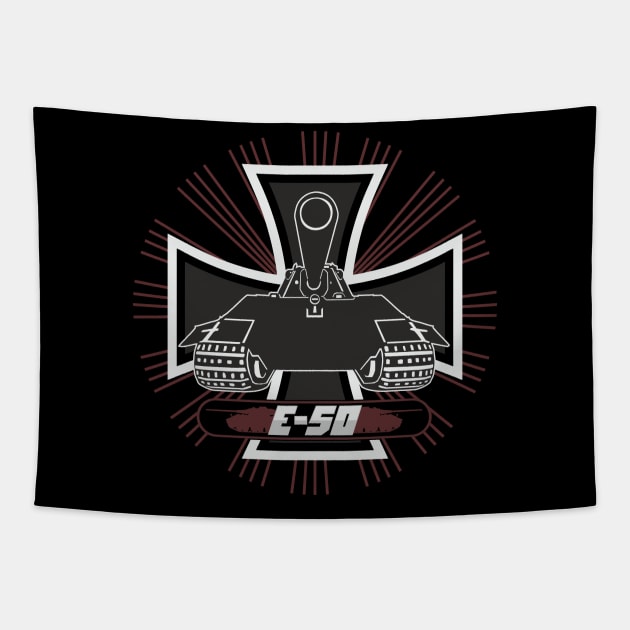 German E-50 tank Tapestry by FAawRay