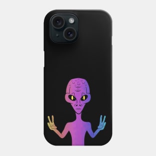 Funny Alien Purple Phone Case