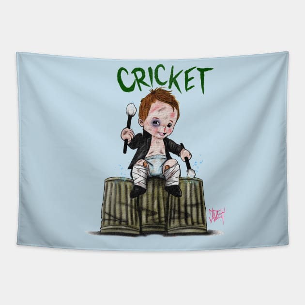 Cricket Kewpie Tapestry by Art Vandalism Ink