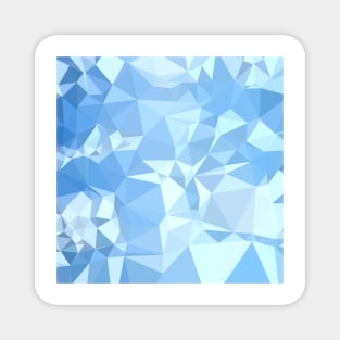 Blizzard Blue Abstract Low Polygon Background Magnet