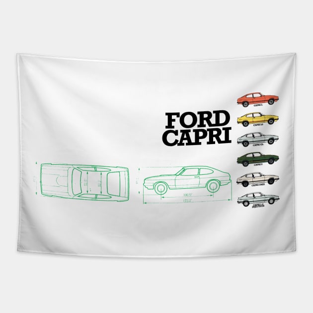 FORD CAPRI - brochure Tapestry by Throwback Motors