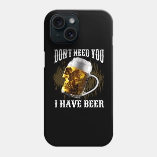 skeleton beer Phone Case