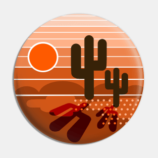 cactus sunset Pin