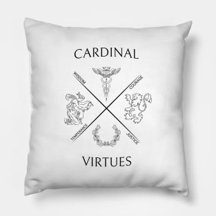 4 Stoic Virtues Pillow