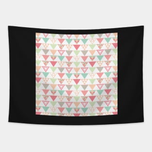 Pastel Triangle Pattern Tapestry