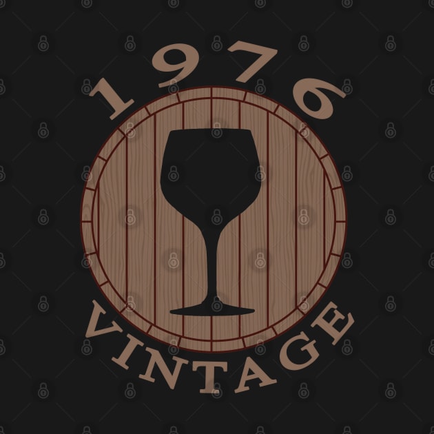 Vnetage Wine Lover Birthday 1976 by TMBTM