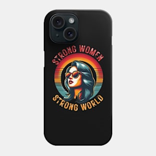 strong woman strong wold Phone Case