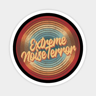 Extreme Noise Terror Vintage Circle Magnet