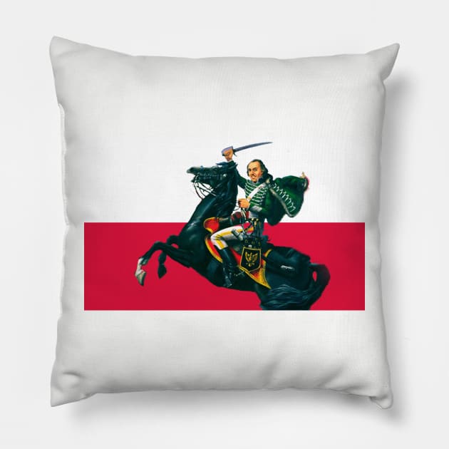 Casimir Pulaski Pillow by RoyalCougar