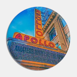 Apollo Theater Harlem Manhattan Skyline NYC Pin