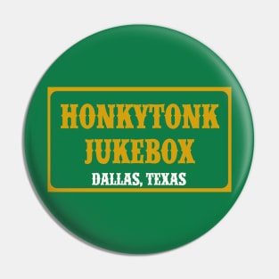 Honkytonk Jukebox Rectangle logo Pin