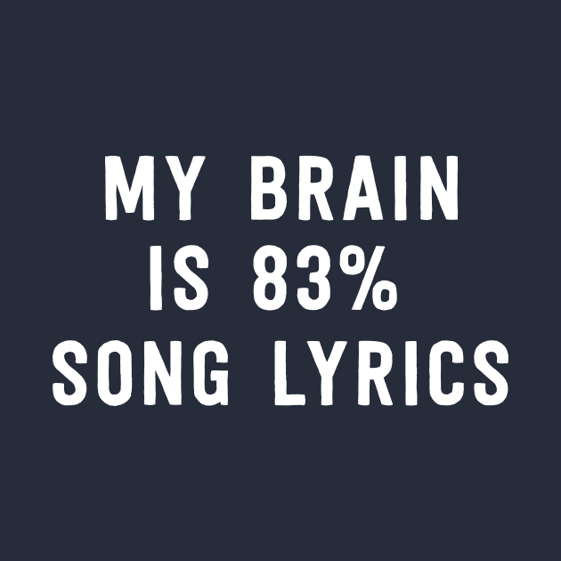 My brain is 83% song lyrics by Portals