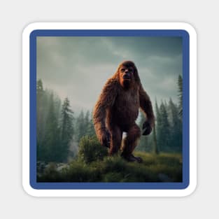 Sasquatch in Nature Magnet