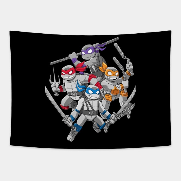 Ninja Turtles Tapestry by natexopher