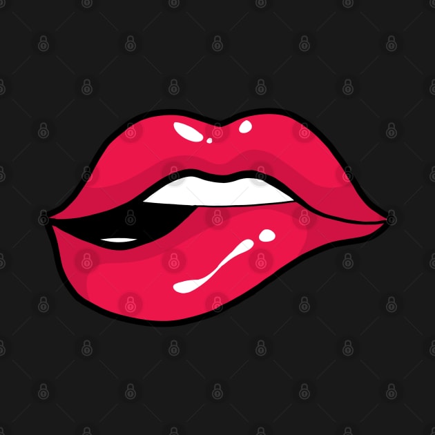 RED LIPS KISS by AMOS_STUDIO