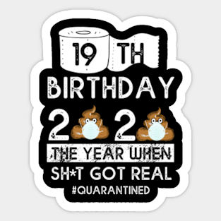 19th Birthday Ideas Stickers Teepublic
