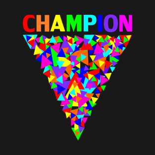 CHAMPION rainbow Triangles T-Shirt